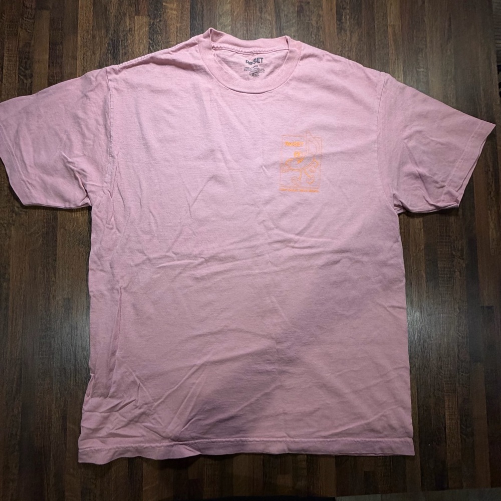 Casual Pink Graphic Tee for Men